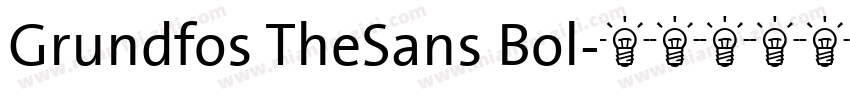 Grundfos TheSans Bol字体转换